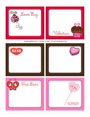Valentines Day Lunchbox Notes FREE Printables - The Organised Housewife