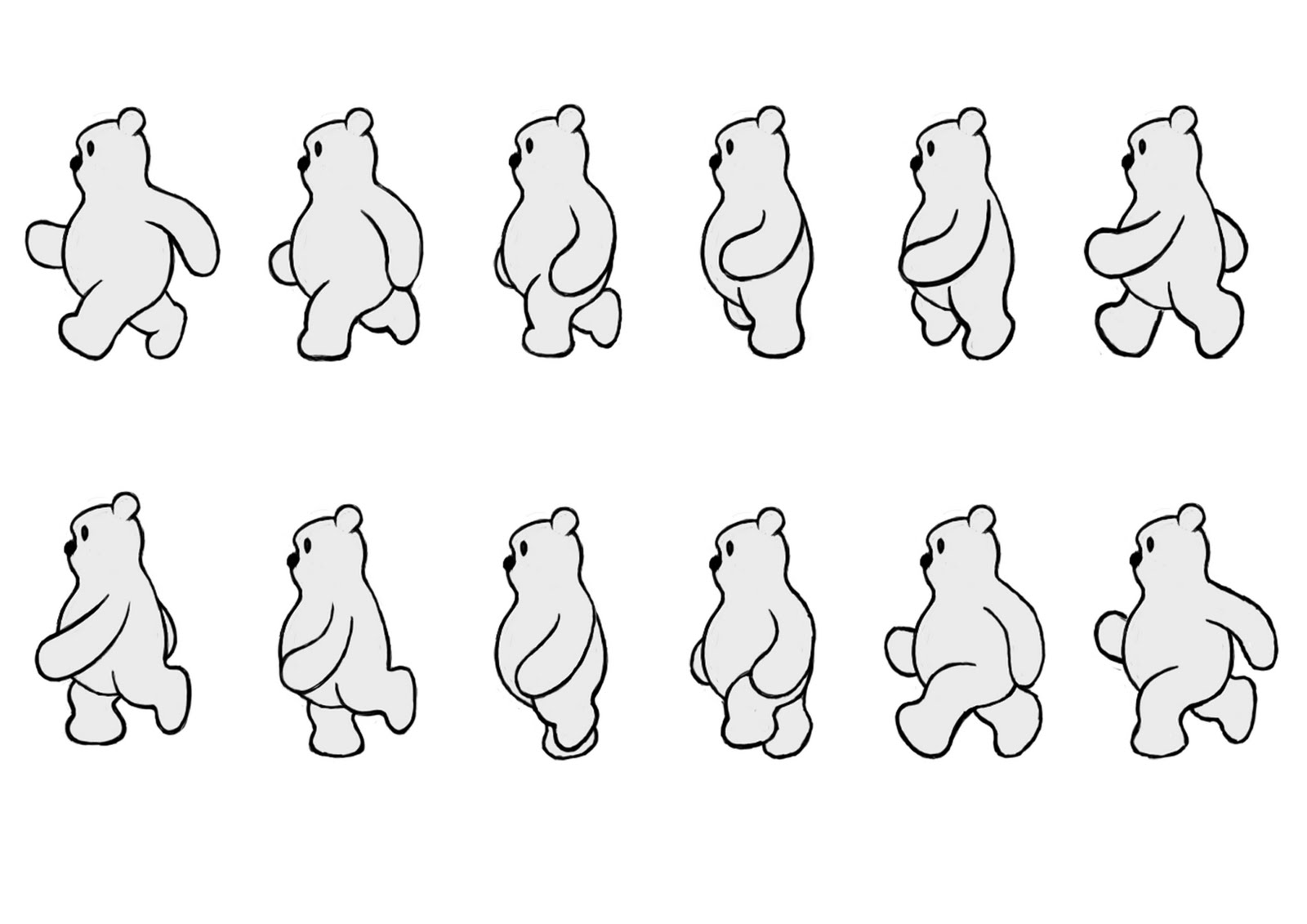 Lonely Bear - Honors Project: Walk Cycles