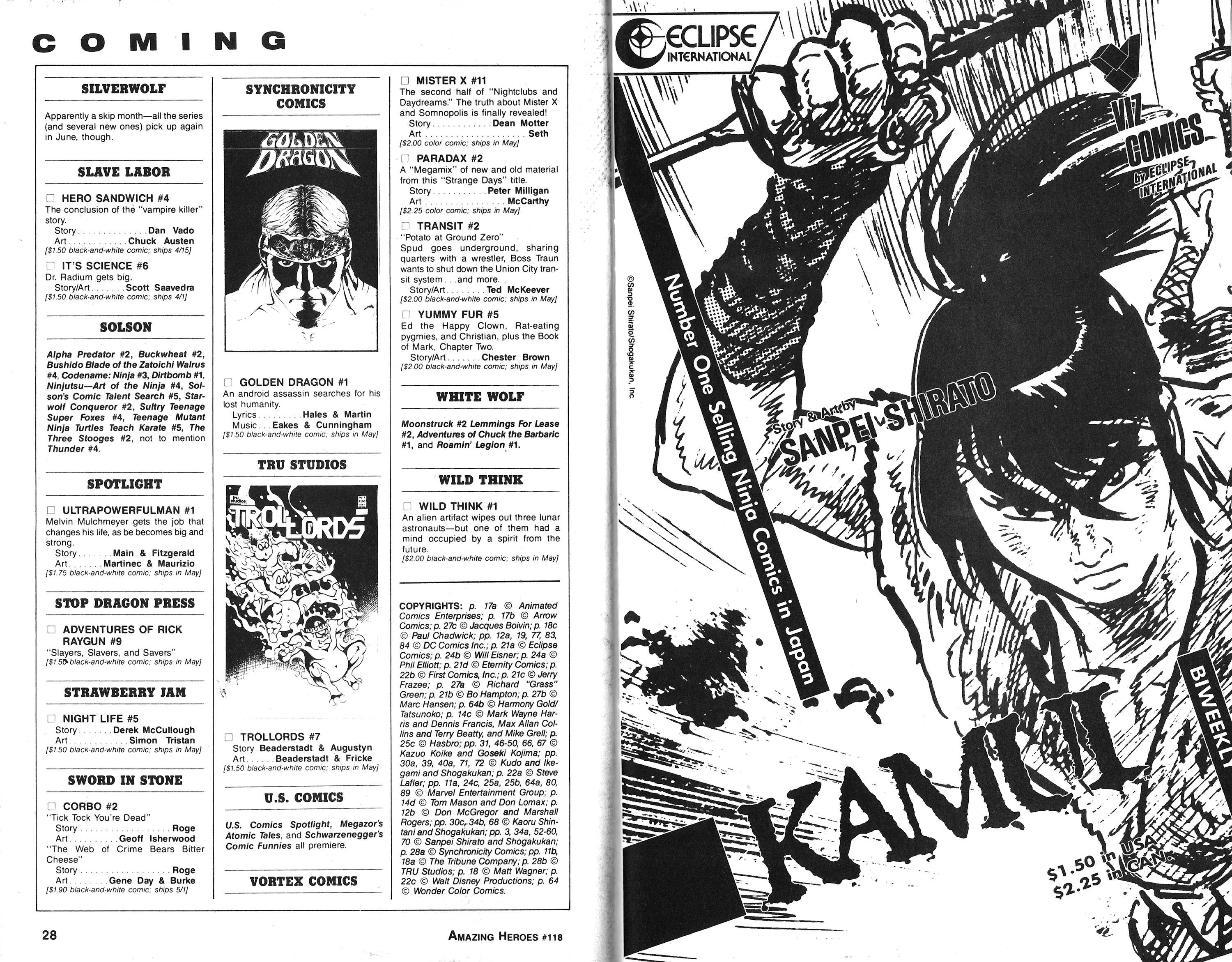 Read online Amazing Heroes comic -  Issue #118 - 15