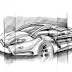 Citroen Car Sketch