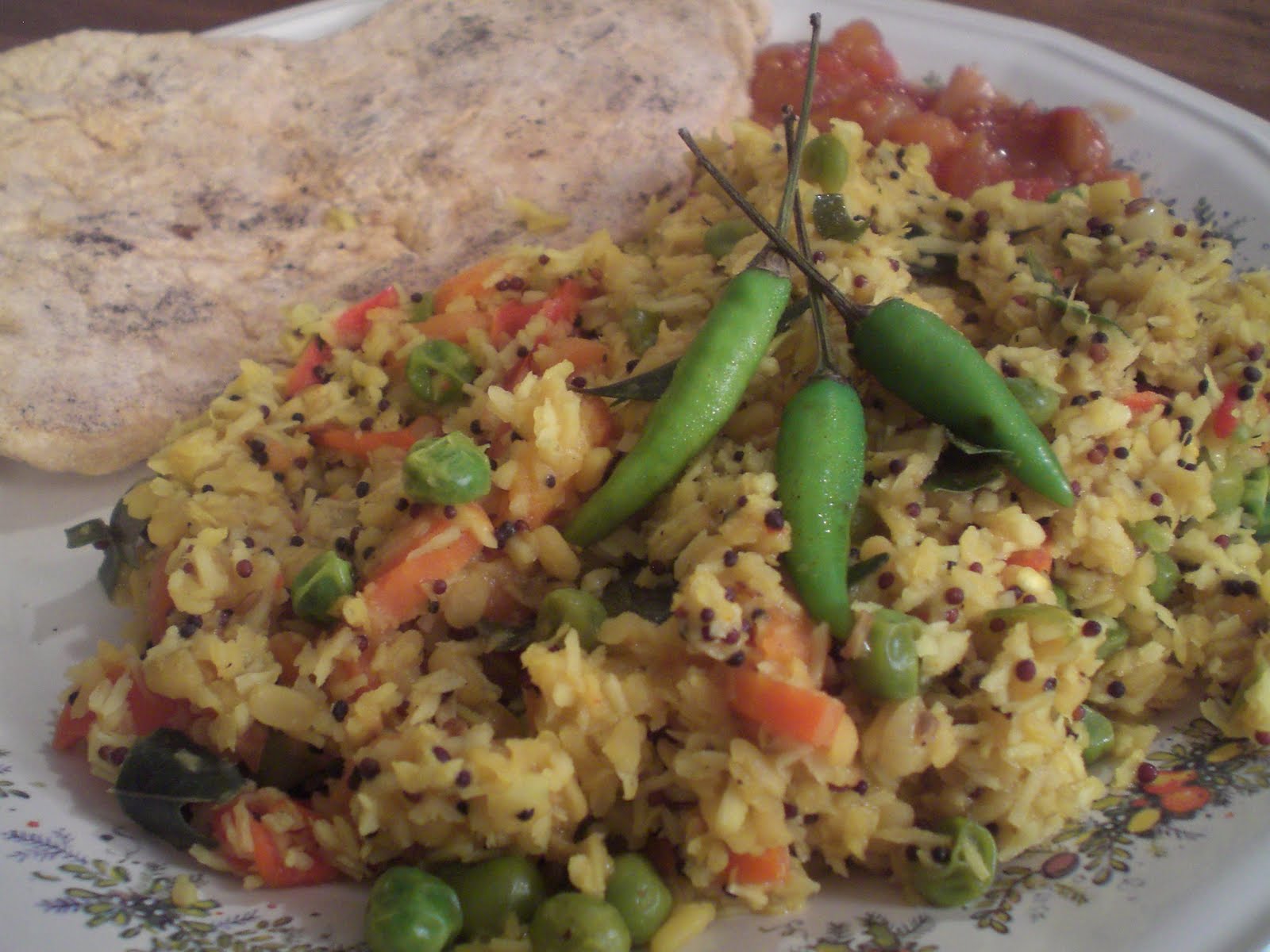 Peace By Pastries South IndianStyle Moong Dal and Vegetable Poriyal