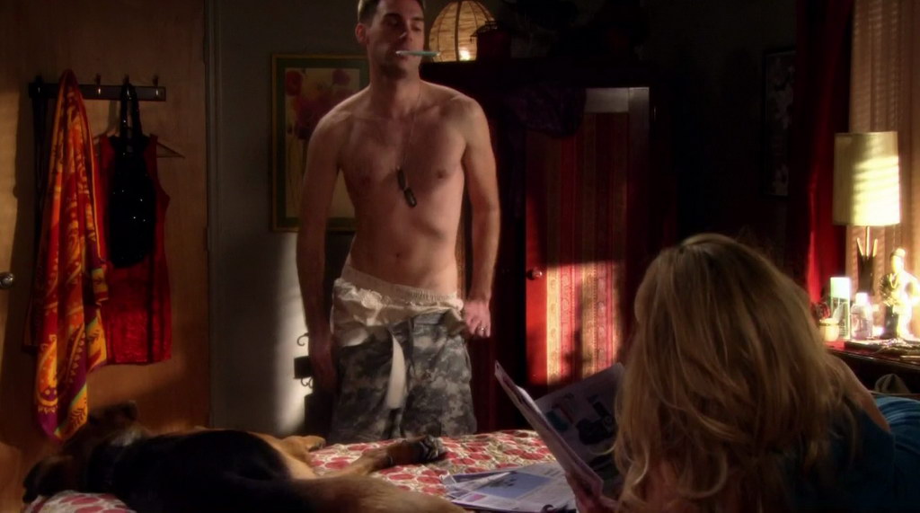 Hot Actor Body: Drew Fuller on Army Wives s4e02.