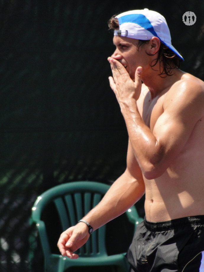 David Ferrer at Miami Open 2010 Shirtless Men at groopii