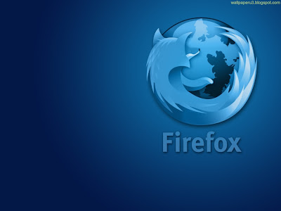 Firefox Light Blue Standard Resolution Wallpaper