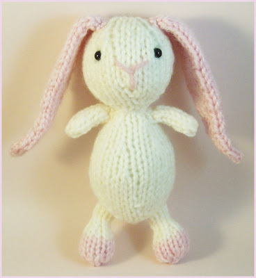 BUNNY Knitting Pattern - Card Making Downloads, Knitting Patterns