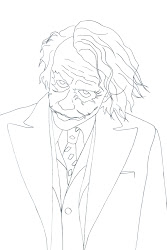 joker heath ledger drawing easy simple coloring sketch pages step template laughter draw getdrawings fauxhead suicide squad pursuit january