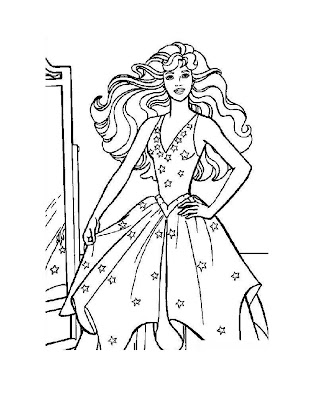 Barbie Coloring Sheets on Fashionista Barbie Coloring Pages