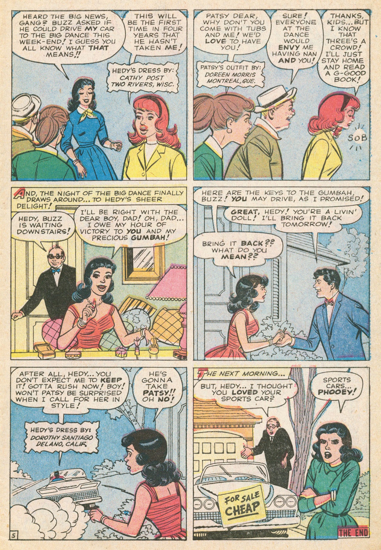 Read online Patsy and Hedy comic -  Issue #69 - 7