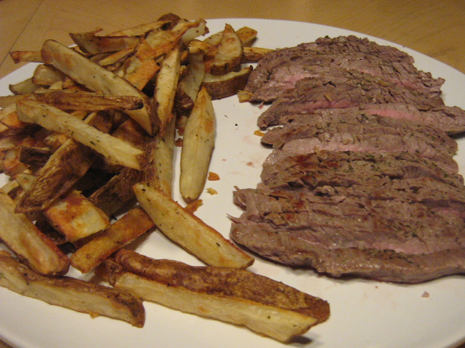 Janis Cooks Grilled Flank Steak and Oven Fries