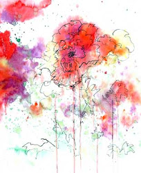 watercolor ink flowers watercolour watercolors line abstract pen painting drawing water techniques background leland random nita spray lines drawings flower