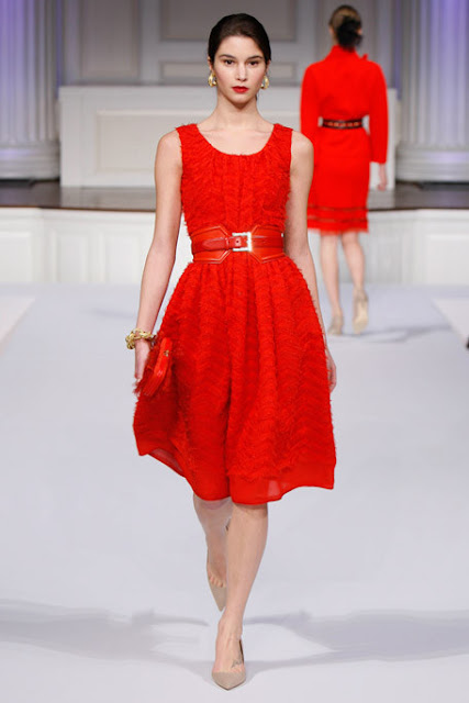 Pretty Fall 2011 Oscar de la Renta Runway White Tulle, Sequin & Rhinestone Dress