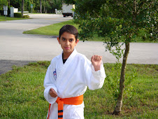 dario con su uniforme de taekwondo