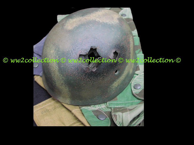 Battle damaged WW2 German Fallschirmjager Helmet