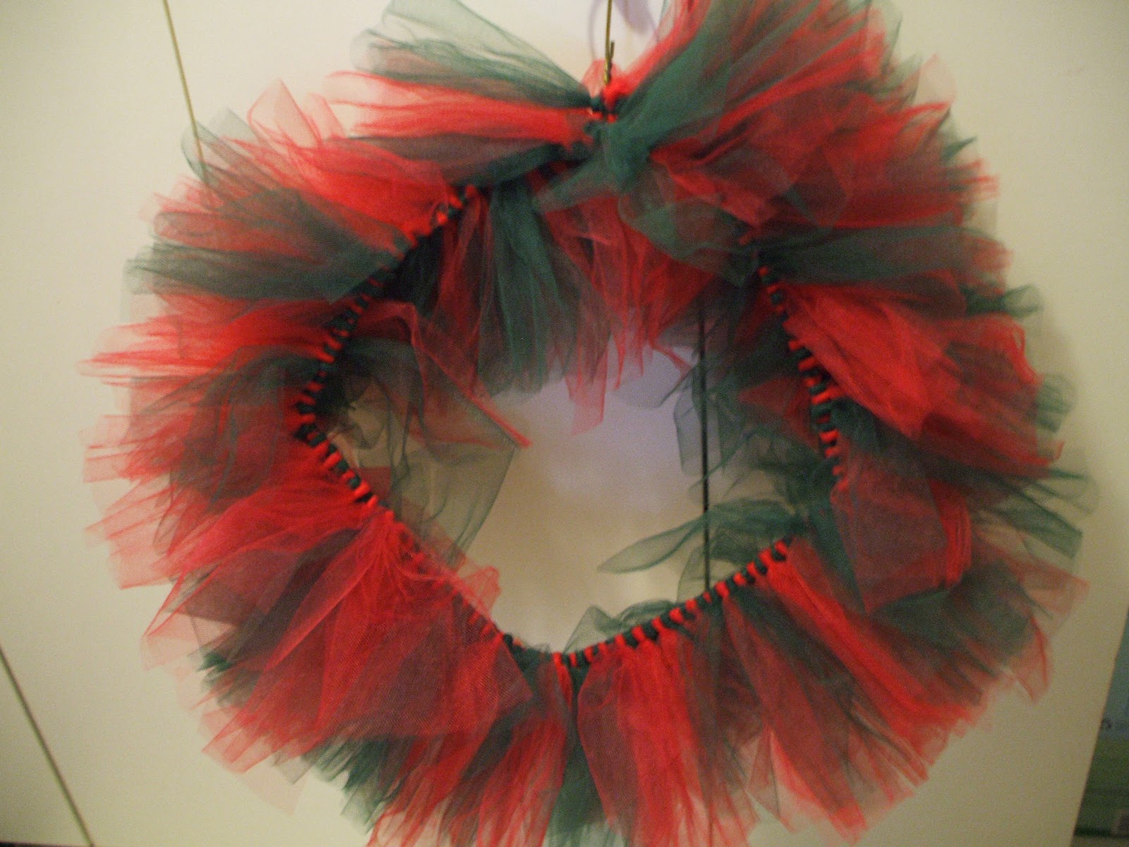 Gray Cardigan Christmas Wreath