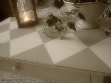 Mitt rutmålade soffbord