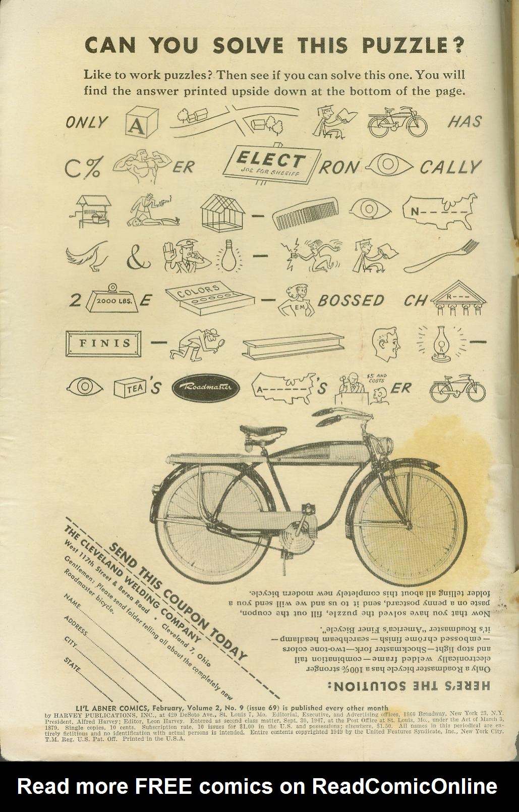 Read online Li'l Abner Comics comic -  Issue #69 - 2