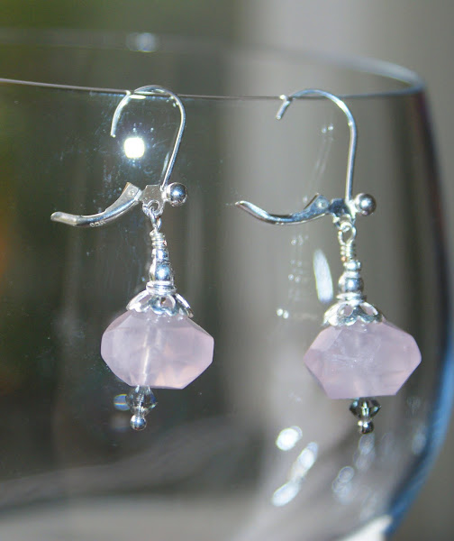 These make a lovely match to the chunky rose quartz necklace