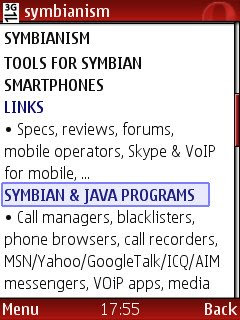 Opera Mini mobile phone web browser