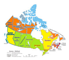 befahrene Provinzen in Canada