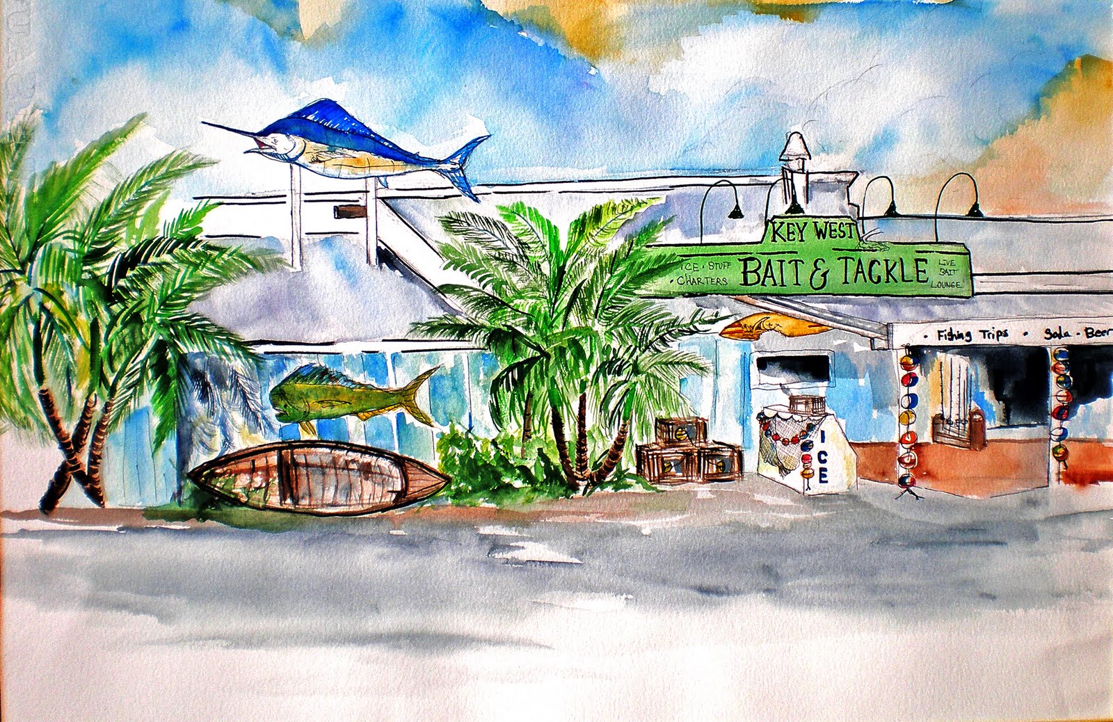 Eric LaMarr Key West Bait & Tackle, 16 x 20 prints, 30.00