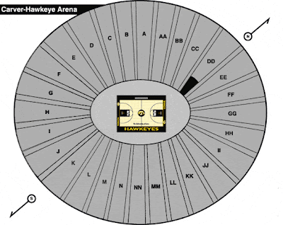 Mostly Random Photos, eh?: Carver Hawkeye Arena seating chart