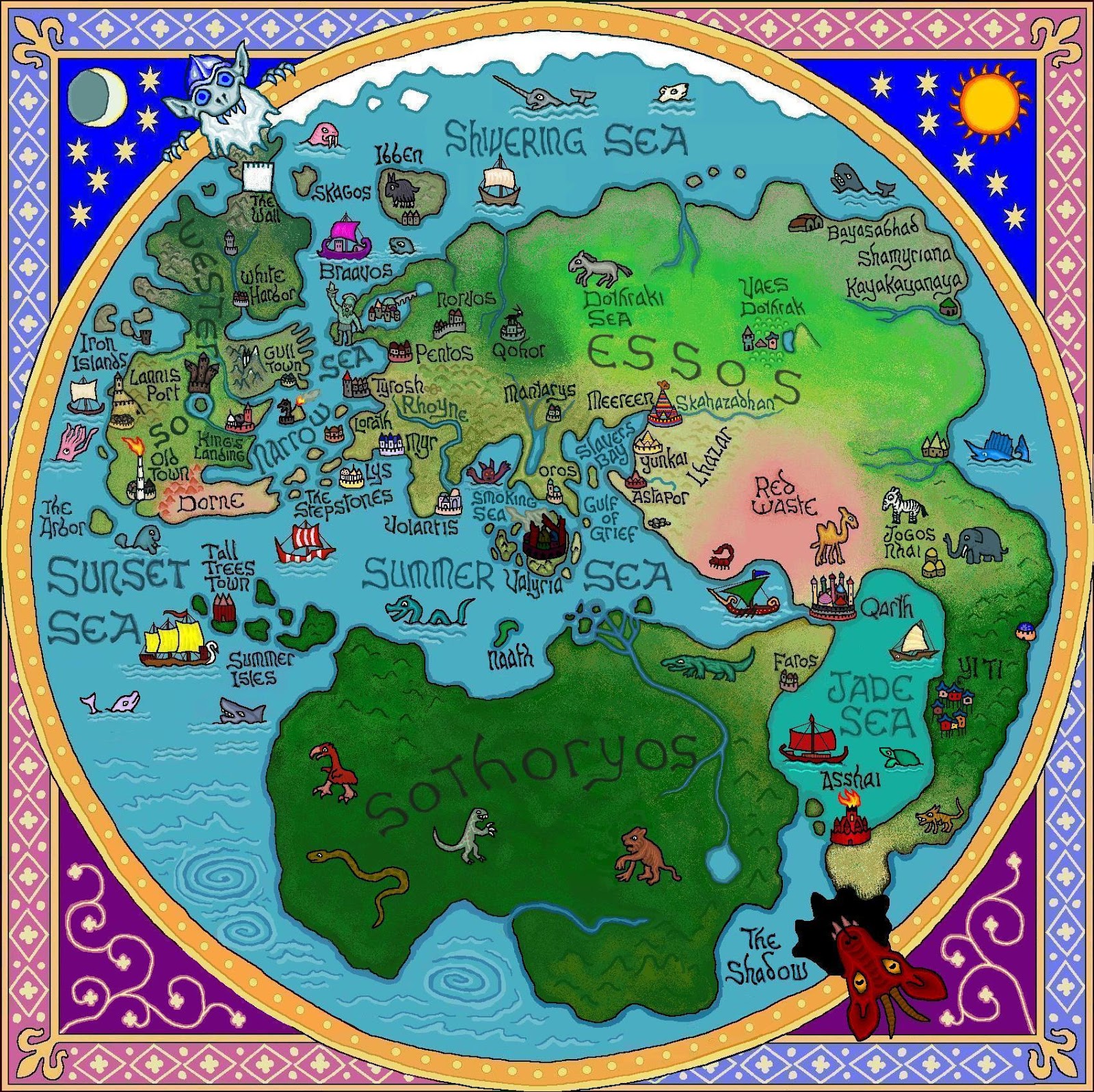 Wordtipping A Song Of Fire And Ice Maps Westeros Updated 12 Mar 2012