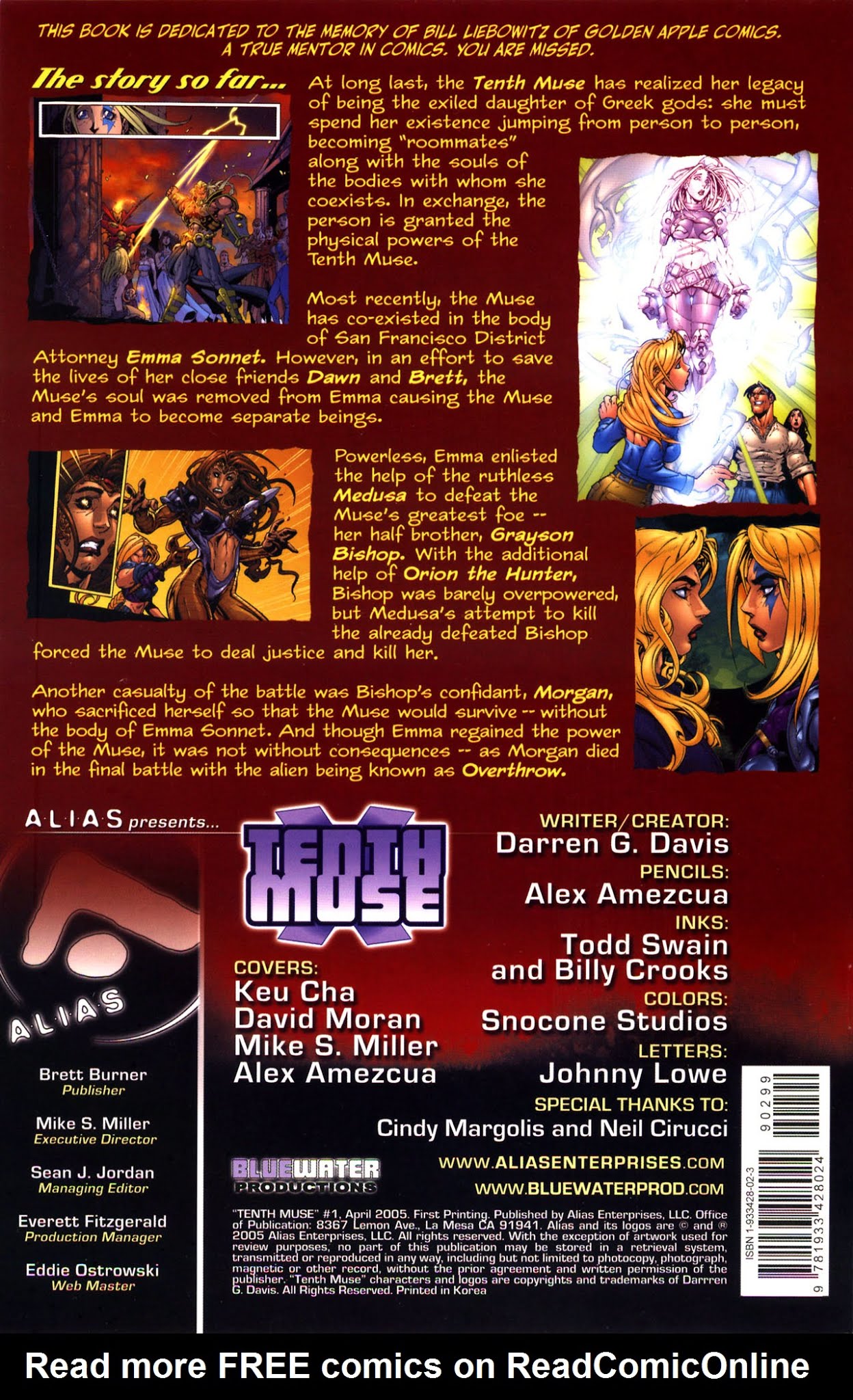 Read online 10th Muse (2005) comic -  Issue #1 - 5