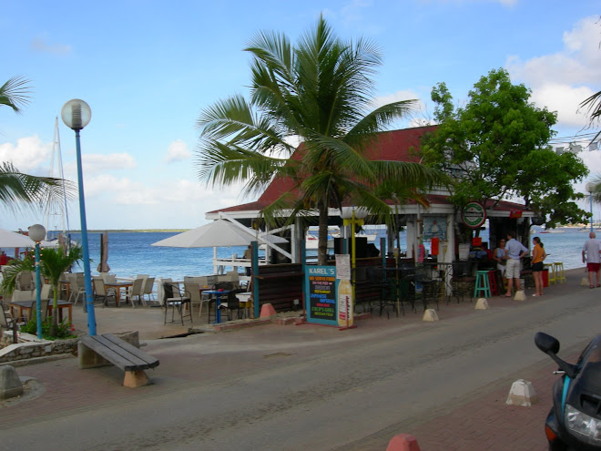 Bar on the beach at Bonnaire, Dutch Antilles