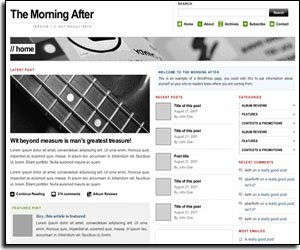 the morning after time wordpress template