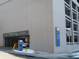 Now Sacred Heart Parking Garage Entrance/Exit on Seventh Avenue