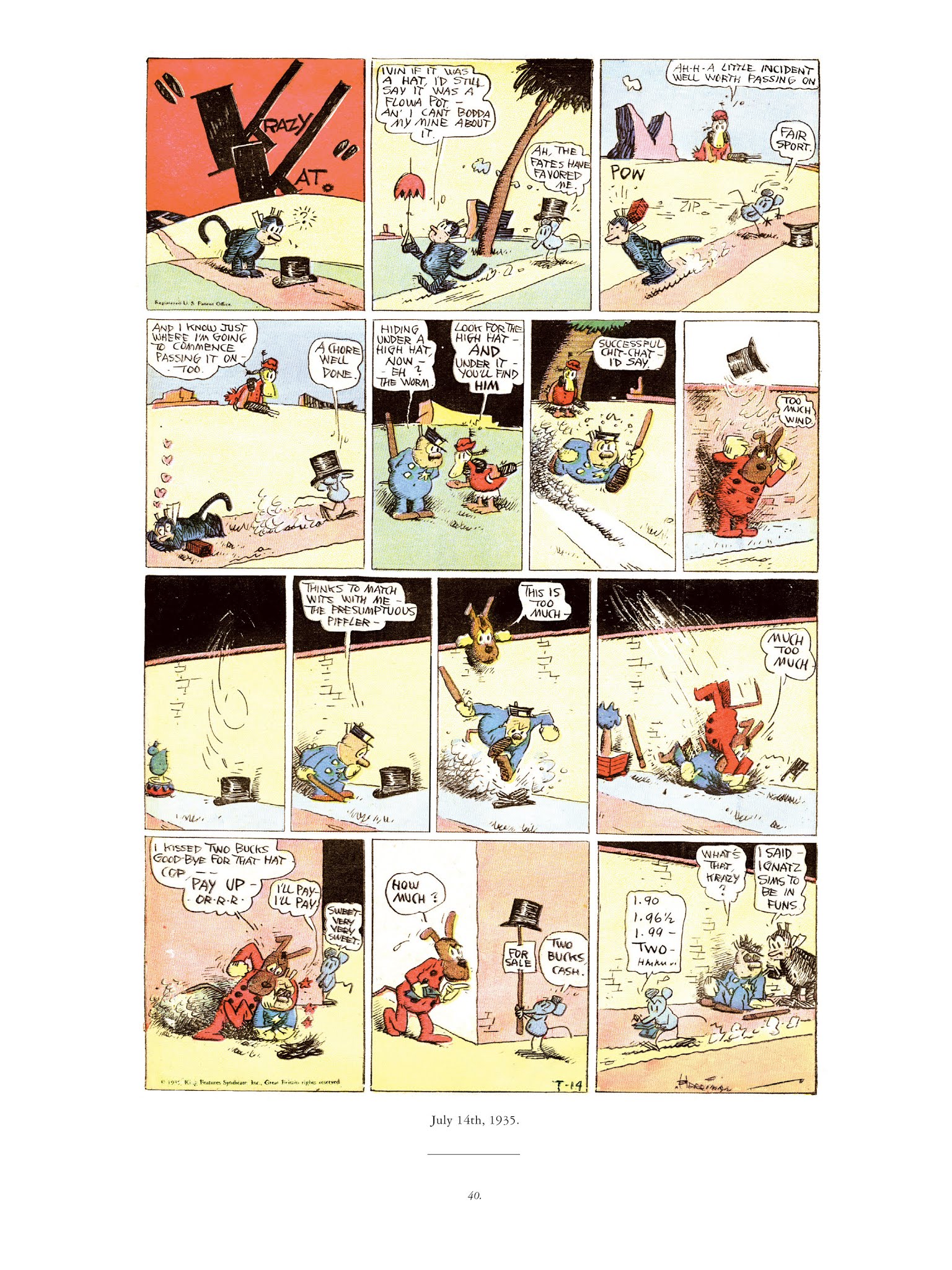 Read online Krazy & Ignatz comic -  Issue # TPB 9 - 38