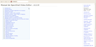 Imagen de la documentación de OpenShot 1.2.0 en Ubuntu 10.04