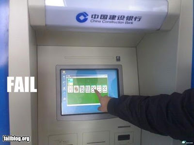 Imagen de una funcionalidad extra del cajero automático de un banco