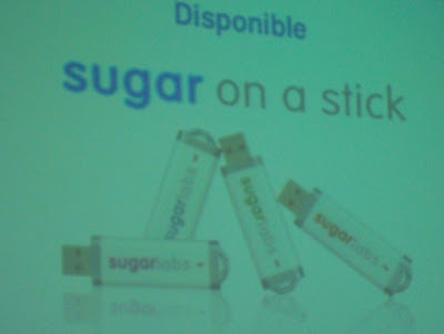 Imagen de Martín Abente sobre Sugar (plataforma educativa) en Latinoware 2010