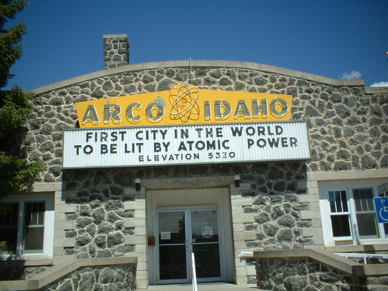 Judy's Postcards Plus Arco Idaho Lit by Atomic Power for one hour in