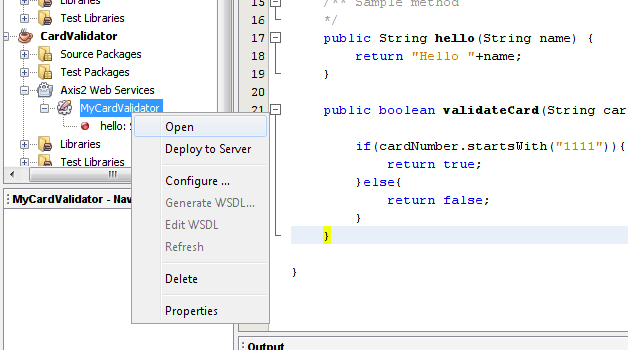 Axis2 Java Web Services with NetBeans deployed on Tomcat | Janaka's Blog