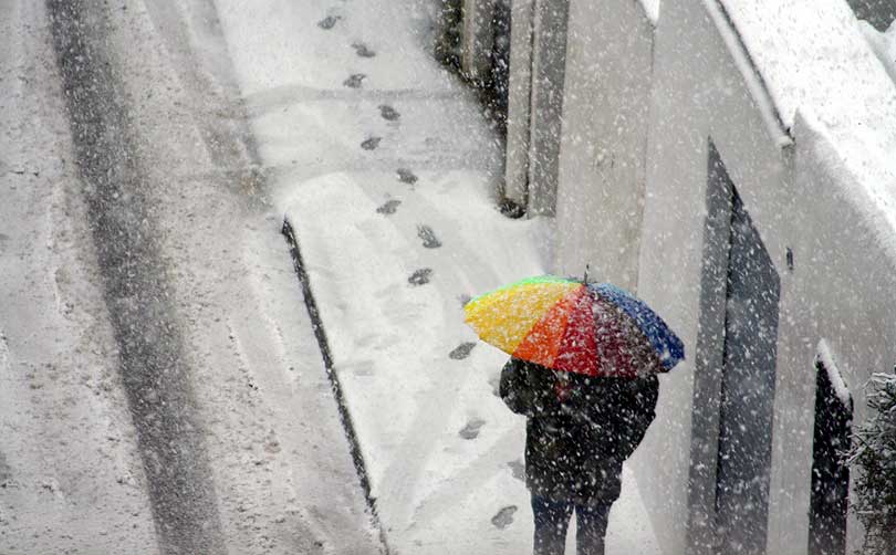 ombrel·la parasol umbrella neu nieve snow paraigua paragua