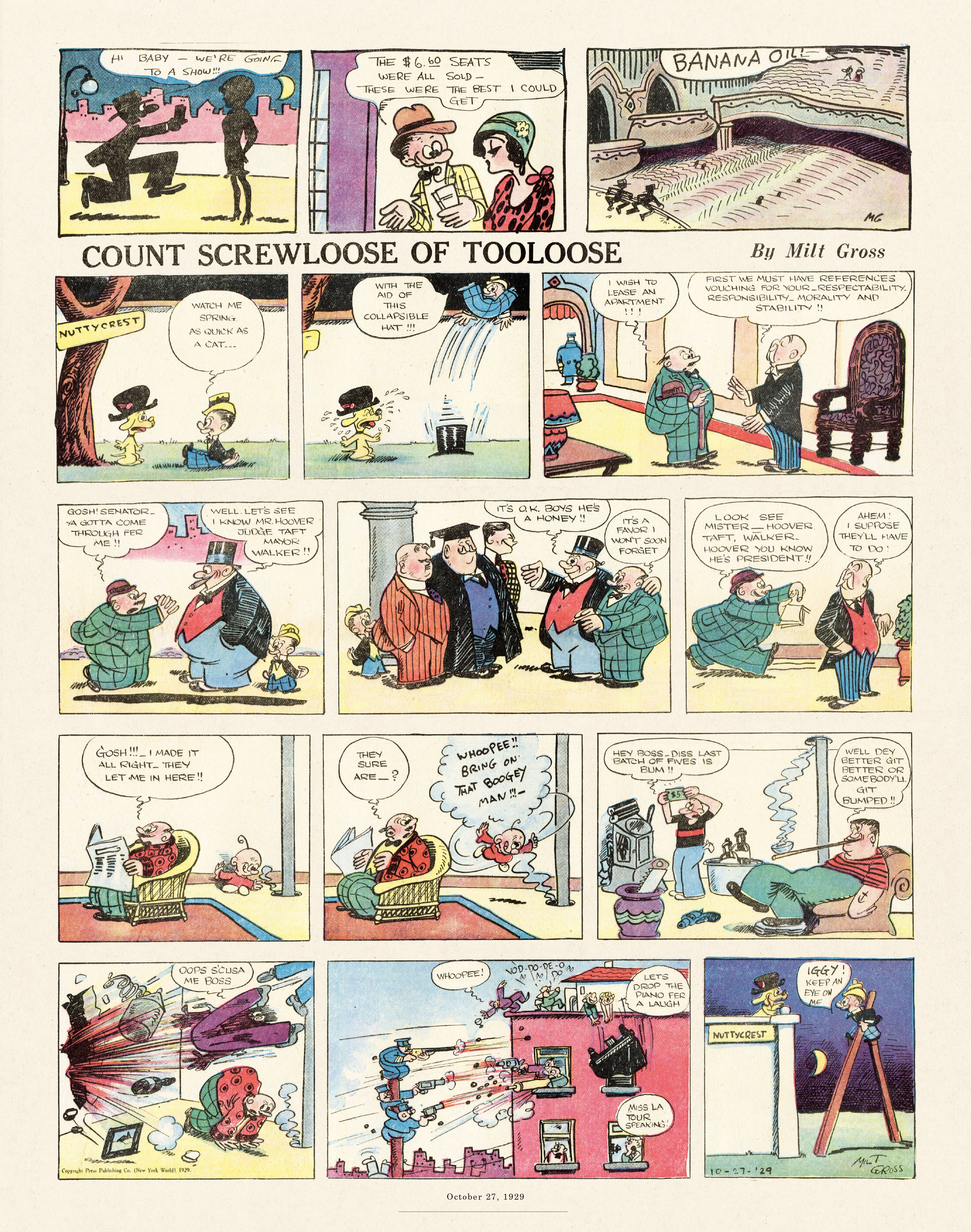 Read online Gross Exaggerations: The Meshuga Comic Strips of Milt Gross comic -  Issue # TPB - 83