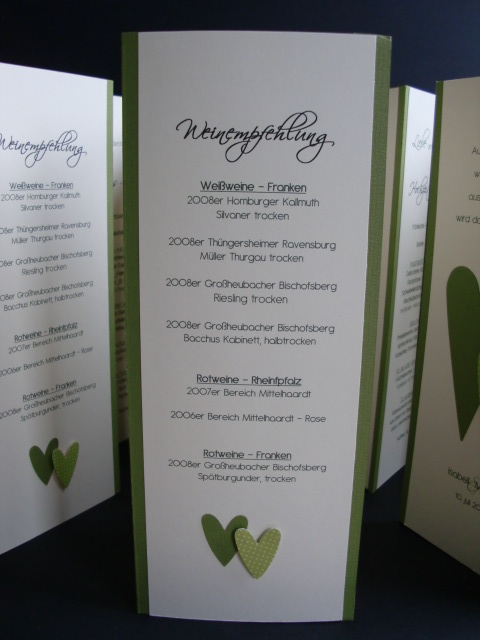 Bellas Papiertraume Das Hochzeits Menu Darf Nicht Fehlen