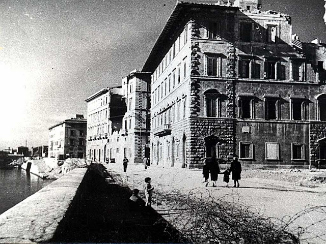 Ruins of the Palazzo dell'Aquila Nera, Black Eagle Palace, Livorno
