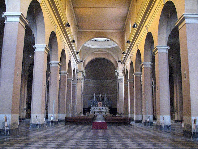 Inside Santa Maria del Soccorso church, Livorno