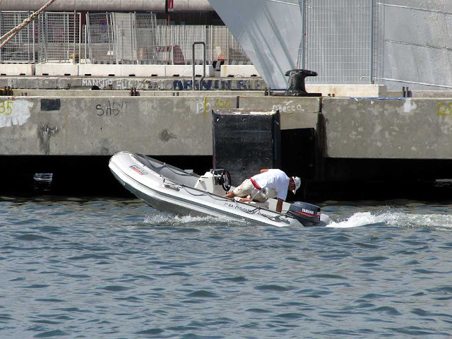 Not the safest way to go at sea