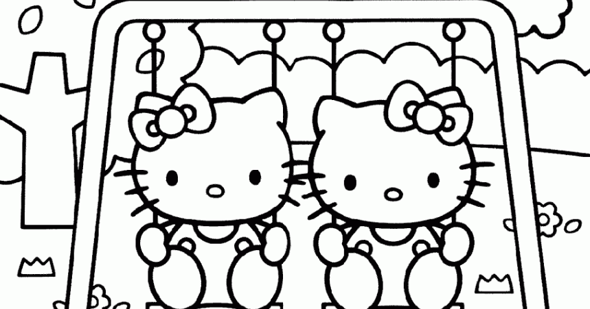 Dibujos para colorear de Hello Kitty - 8 pasos
