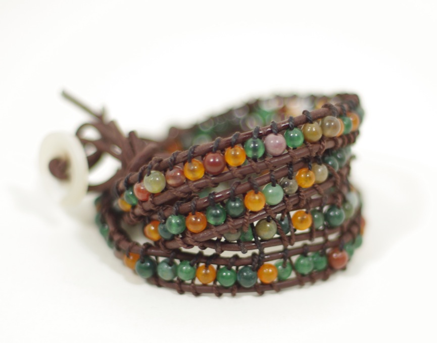 SewPetiteGal Leather Wrap Bracelet DIY w/ Tutorial Version 2