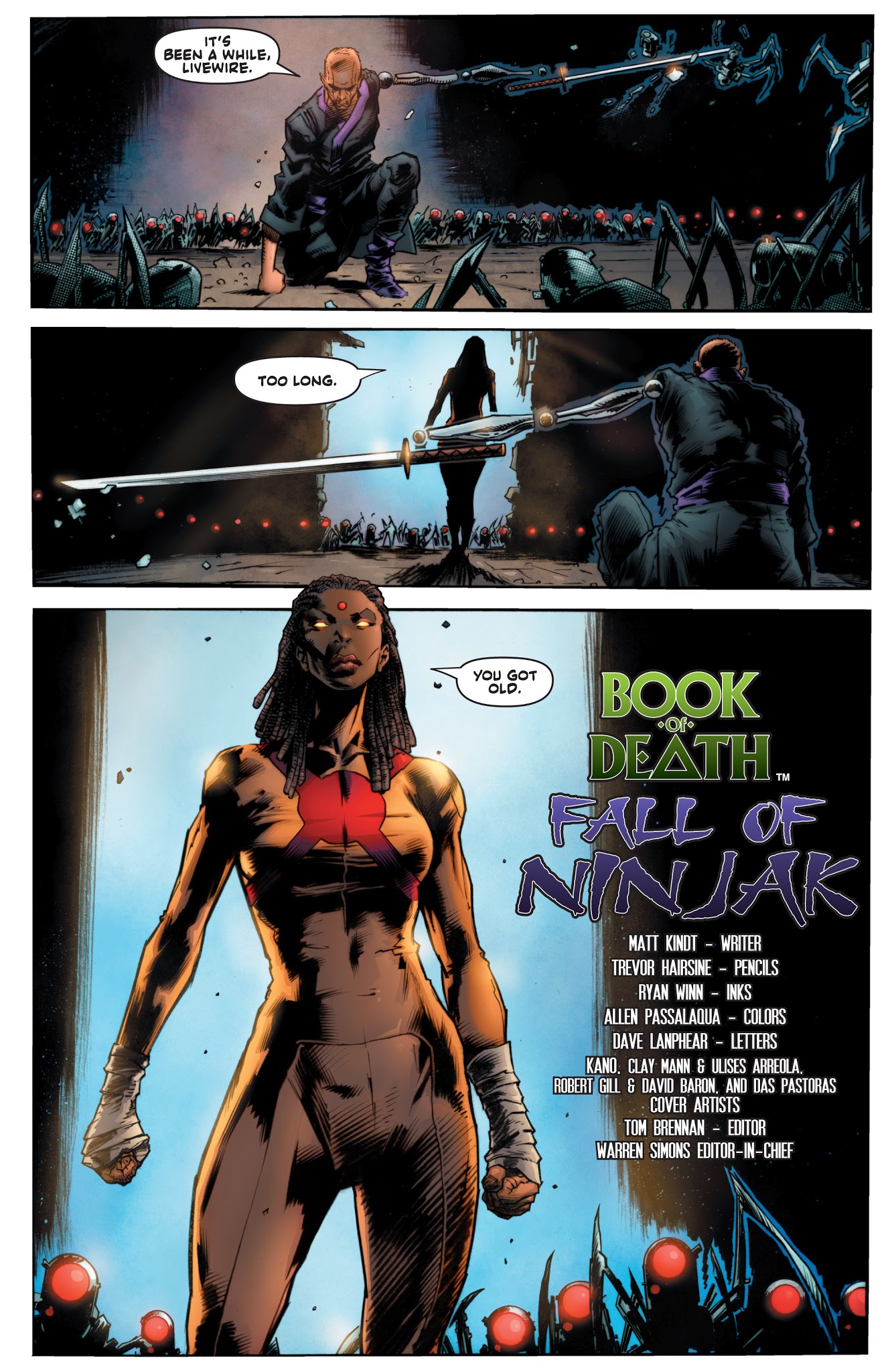 Read online Book of Death: Fall of Ninjak comic -  Issue # Full - 7