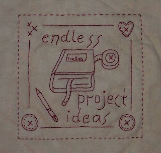 redwork stitchery that says endless project ideas