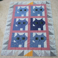 kitty quilt top