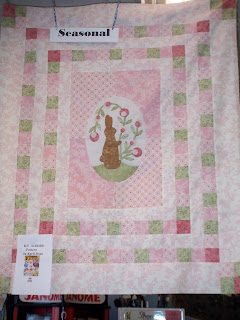 pink bunny quilt