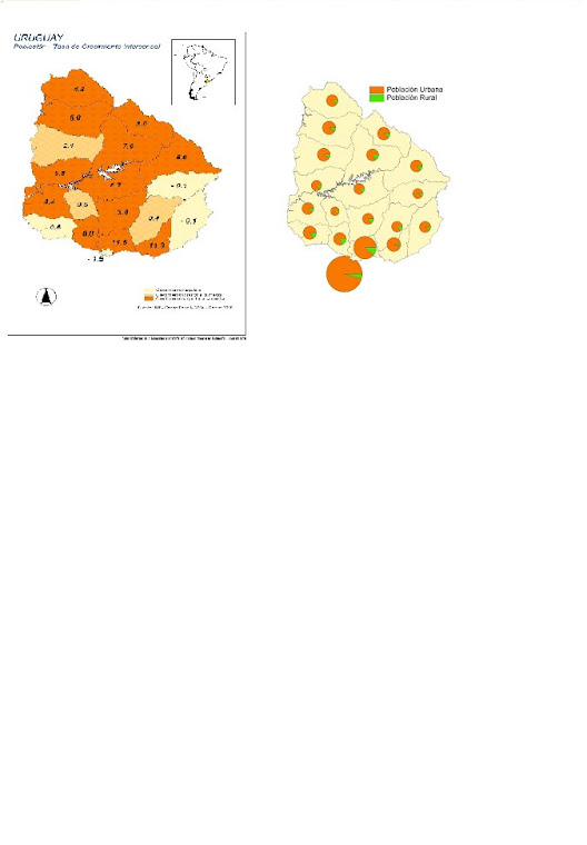 Crecimiento intercensal y distribución urbano-rural de la población