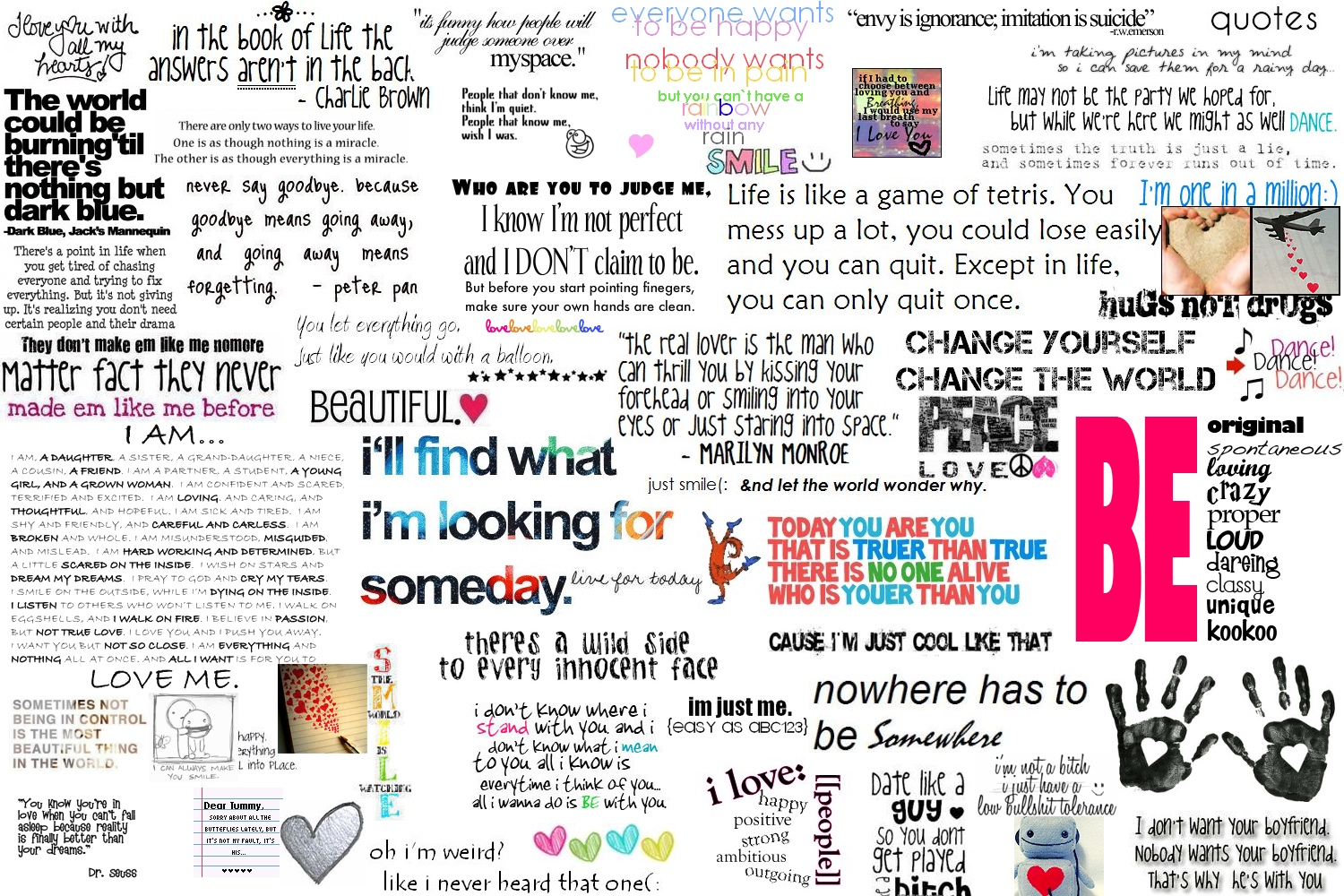 Love Quotes Collage